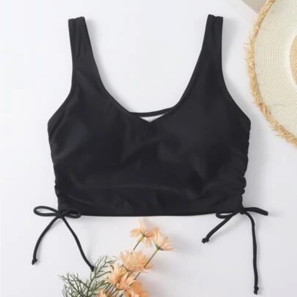 SHEIN drawstring side bikini top